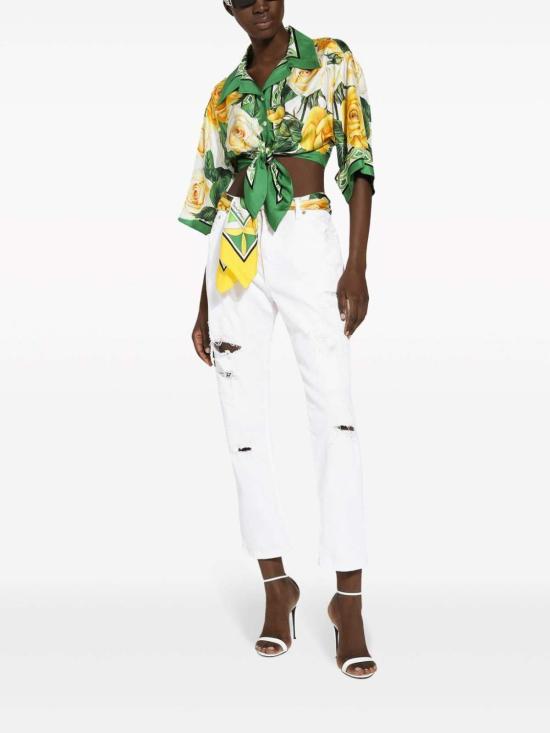 26SS 돌체앤가바나 스트레이트 팬츠 FTCBKDG8IB9S9001 Blue - DOLCE & GABBANA