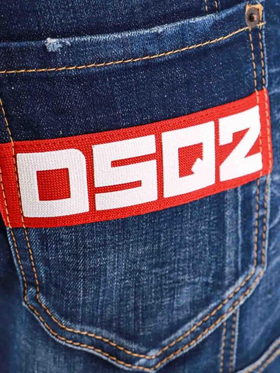  디스퀘어드2 스트레이트 팬츠 S74LB1487S30342470 Blue - DSQUARED2