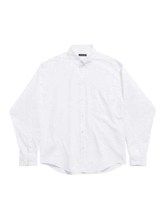  발렌시아가 긴팔 셔츠 790731TNM609000 White