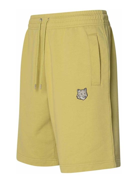 24FW 메종키츠네 데님 숏팬츠 MM01121KM0001P357 Yellow - MAISON KITSUNE