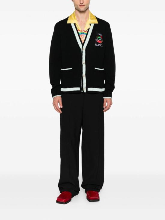  카사블랑카 가디건 MPF25KW100101 Black - CASABLANCA