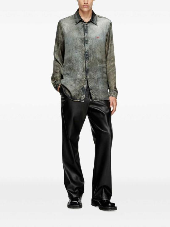  디젤 긴팔 셔츠 A186220LKCT02 Black - DIESEL