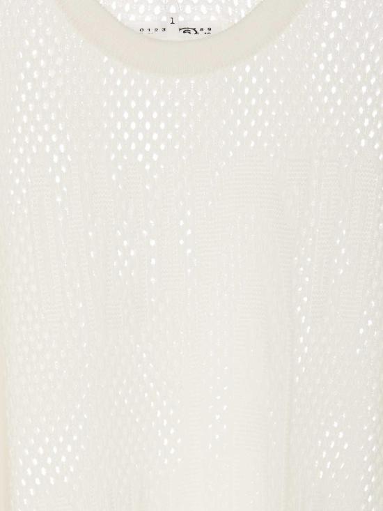  MM6 메종마르지엘라 스웨터 SH2HL0010M13013101 White - MM6 MAISON MARGIELA