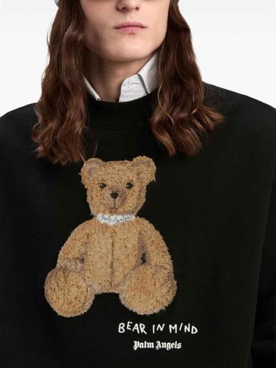  팜앤젤스 긴팔 티셔츠 PMBA026F24FLE0111060 Black - PALM ANGELS