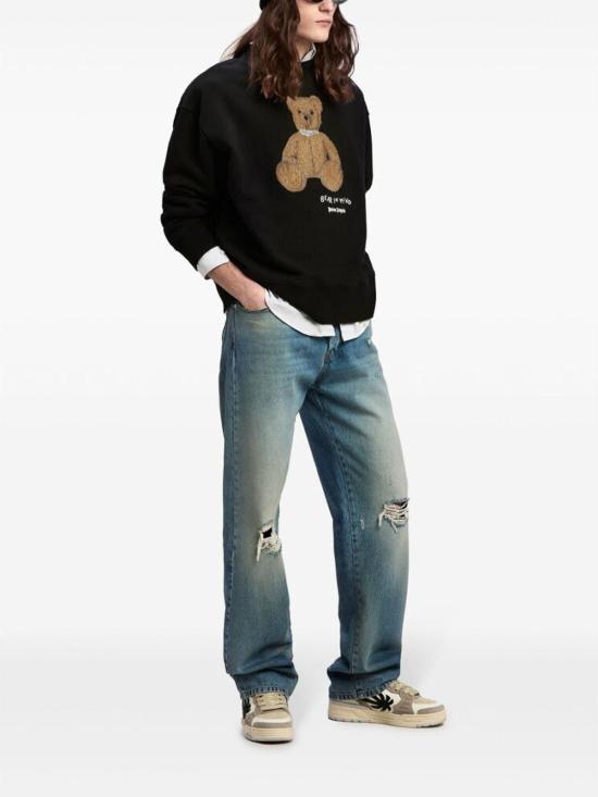  팜앤젤스 긴팔 티셔츠 PMBA026F24FLE0111060 Black - PALM ANGELS