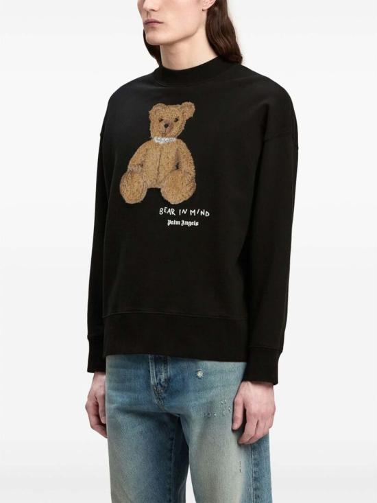  팜앤젤스 긴팔 티셔츠 PMBA026F24FLE0111060 Black - PALM ANGELS