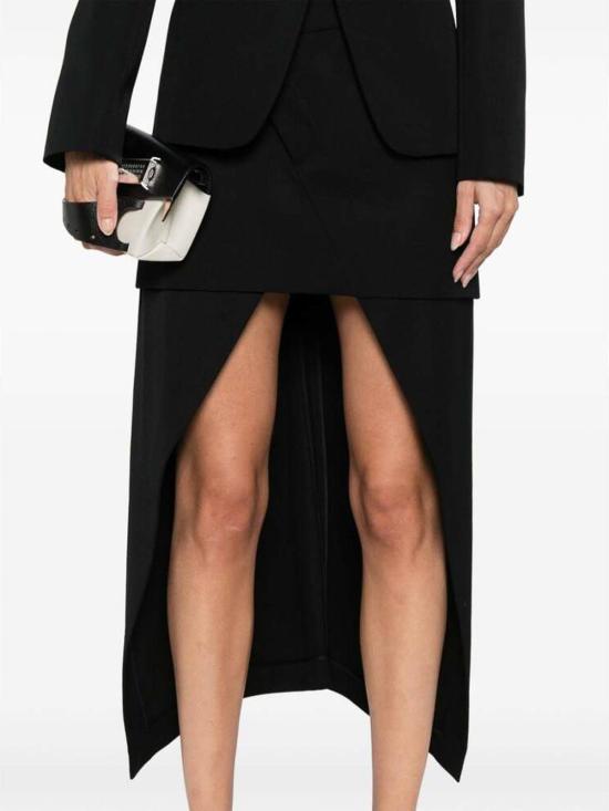  알렉산더 맥퀸 미디 스커트 804732QJACH1000 Black - ALEXANDER MCQUEEN