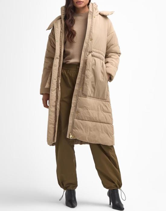25FW 바버 인터내셔널 세로바 롱 패딩 재킷 LQU1780BE31 Neutrals - BARBOUR