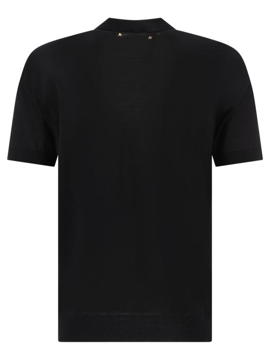 26SS 골든구스 폴로 티셔츠 GMP01412P00104190100 Black - GOLDEN GOOSE