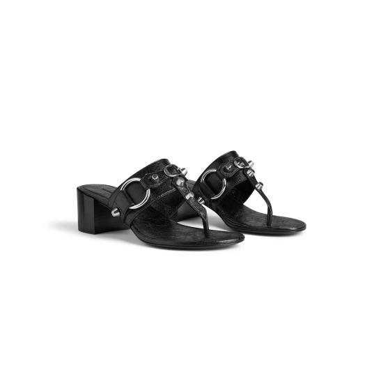 25SS 발렌시아가 뮬/슬리퍼 828013WAD4Y1080 Black - BALENCIAGA