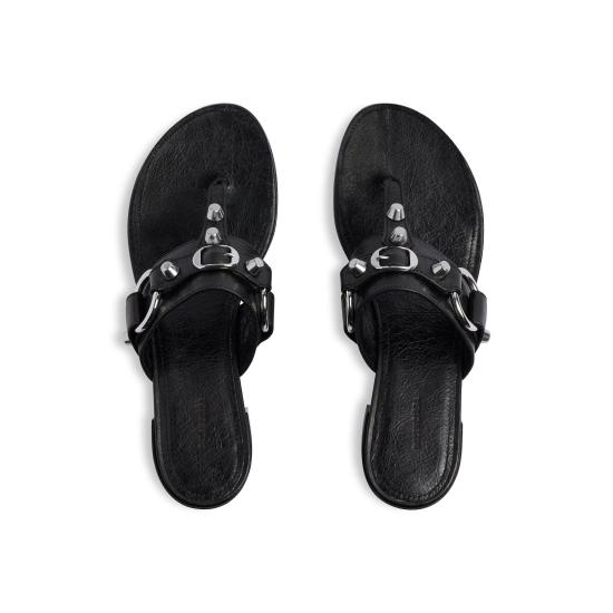 25SS 발렌시아가 뮬/슬리퍼 828013WAD4Y1080 Black - BALENCIAGA