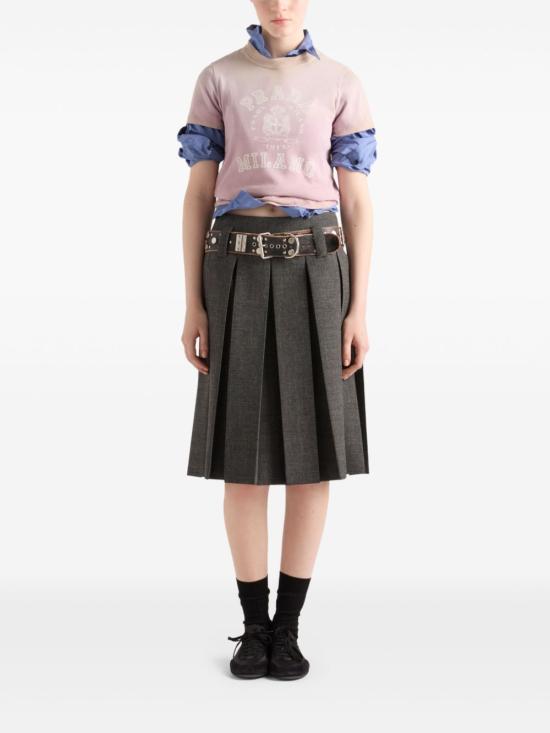 25SS 프라다 반팔 티셔츠 3557B16XSF0203 S OOO Pink - PRADA