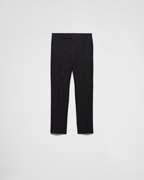 25SS 프라다 스트레이트 팬츠 UP031316A6F0002 S OOO Black