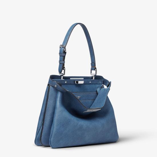 25FW 펜디 피카부 소프트 미디엄백 8BN353AUR3F04QL Blue - FENDI