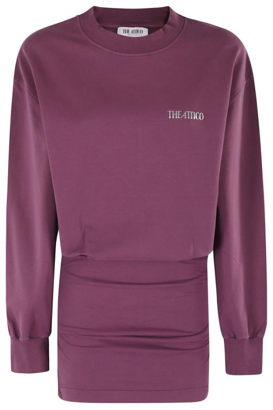 25FW 디 아티코 숏 원피스 251WCA00393 JJF006AA 097 Burgundy