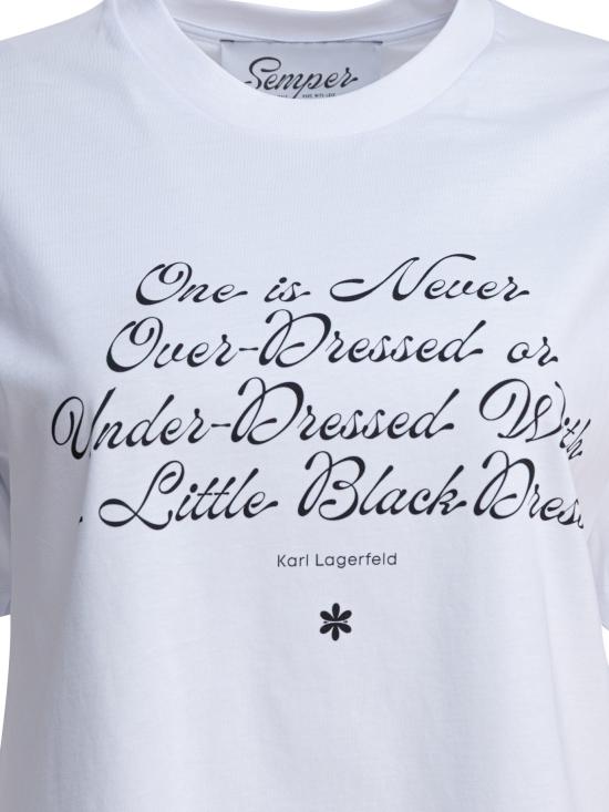 26FW 셈퍼 반팔 티셔츠 TSHIRT QUOTEKARL White - SEMPER