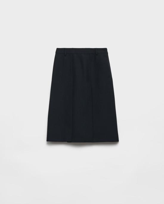 25FW 프라다 미디 스커트 P117Z17VZF0008 S OOO Blue