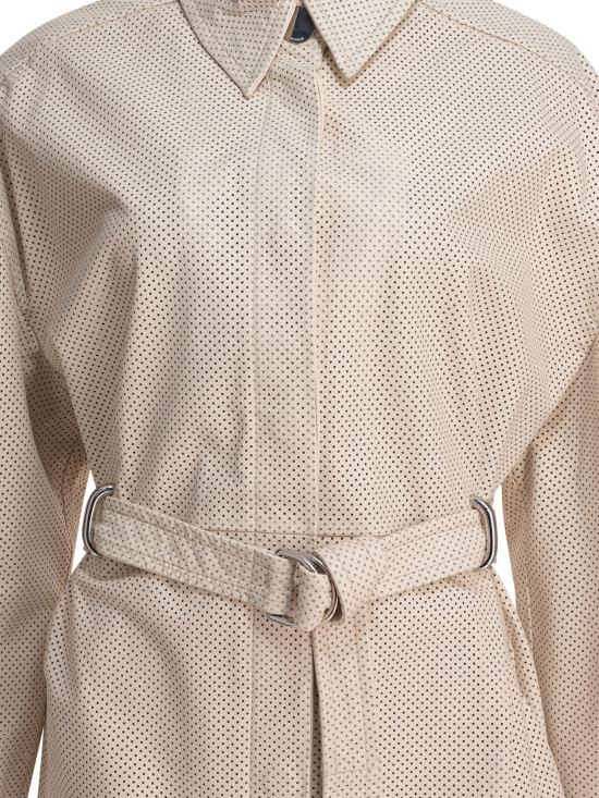  스포트막스 ANTIOPE 안티오페 롱 나파 레더 트렌치 코트 2512471013600ANTIOPE123001 Beige - SPORTMAX