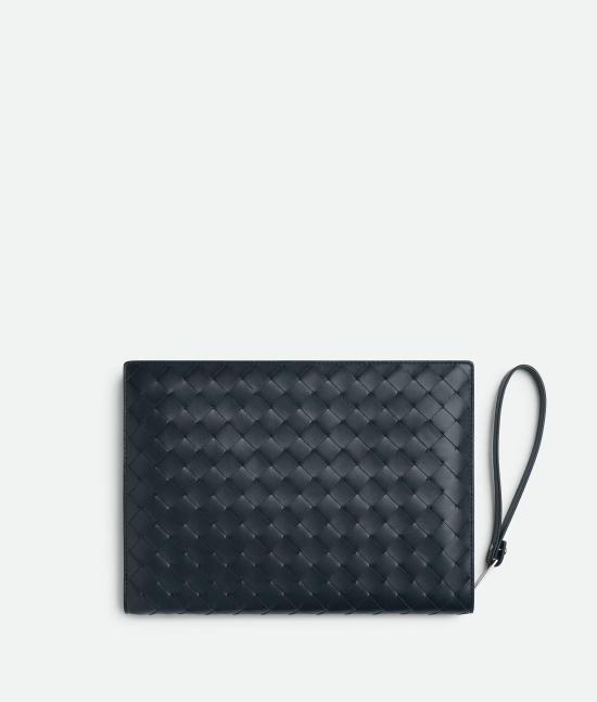 25FW 보테가베네타 스몰 인트레치아토 도큐먼트 케이스 693675V2E414211 Grey - BOTTEGA VENETA