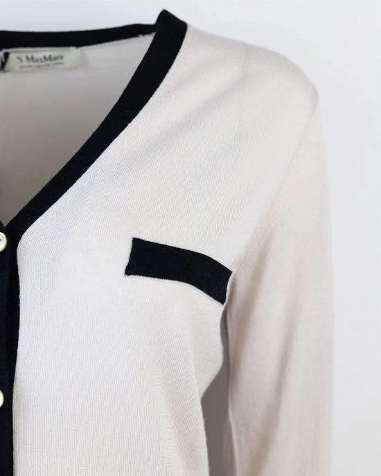 25FW 막스마라 가디건 2429346011600KENYA013 White - MAX MARA