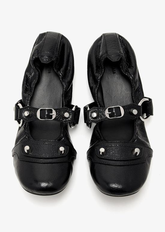 25SS 발렌시아가 시티 발레리나 828095WAD4Y1080 Black - BALENCIAGA