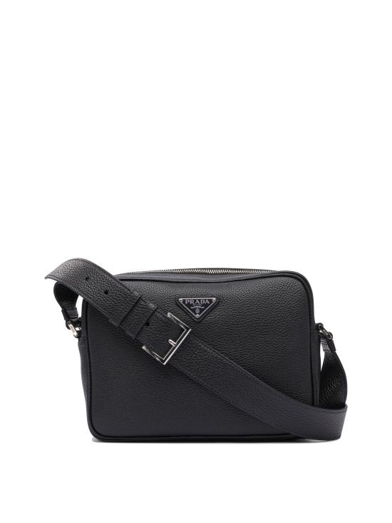 25FW 프라다 레더 숄더백 2VH1892BBEF0002 V OOO Black - PRADA