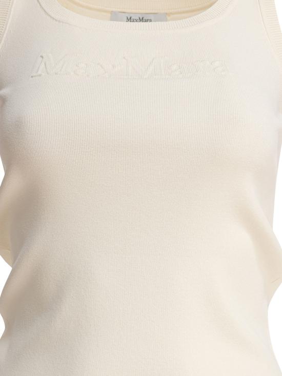 25SS 막스마라 민소매 티셔츠 2511361049600PENTOLA001 Beige - MAX MARA