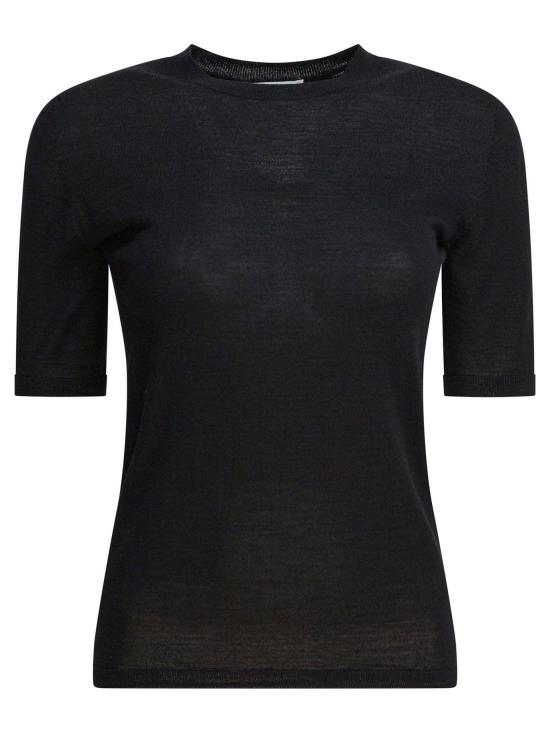 25FW 막스마라 GERICO 버진울 반소매 니트 탑 2521366161GERICO002 Black