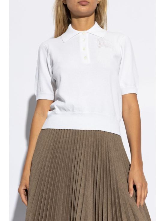 24FW 버버리 폴로 티셔츠 8095289 White - BURBERRY