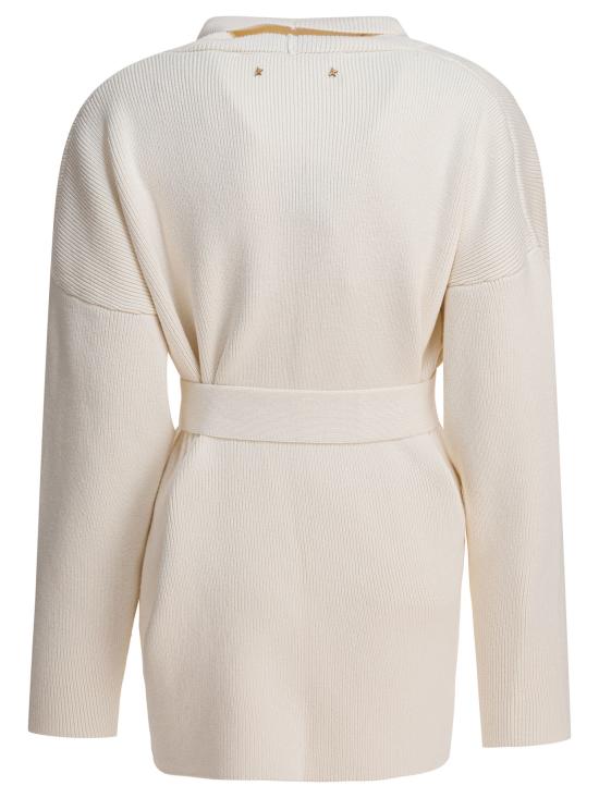 25FW 골든구스 플로럴 자수 코튼 가디건 GWP01409P00217310715 White - GOLDEN GOOSE