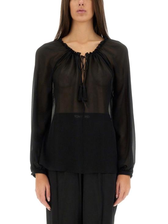 25SS 톰포드 블라우스 TS2091 FAX852LB999 Black