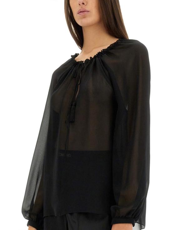 25SS 톰포드 블라우스 TS2091 FAX852LB999 Black - TOMFORD
