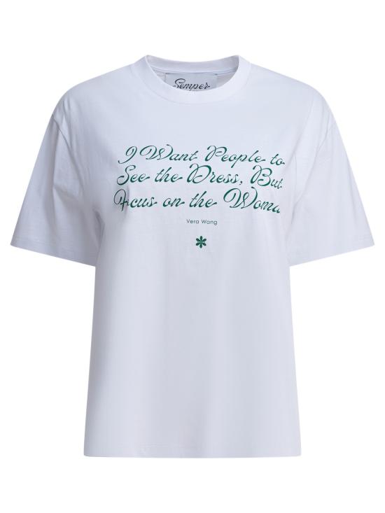 26FW 셈퍼 반팔 티셔츠 TSHIRT QUOTEVERA White
