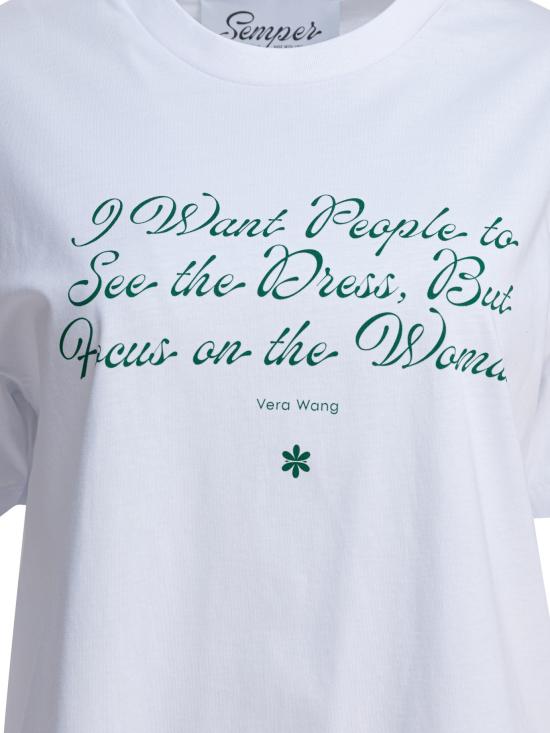 26FW 셈퍼 반팔 티셔츠 TSHIRT QUOTEVERA White - SEMPER