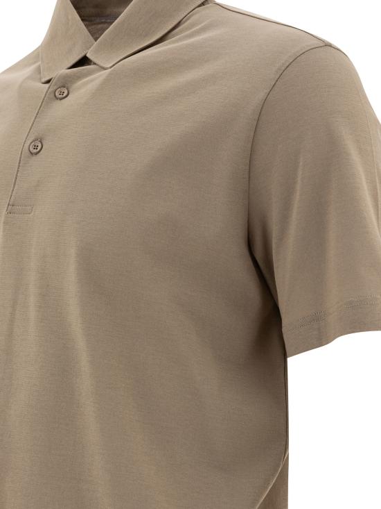 25SS 에르노 폴로 티셔츠 JPL00115U520052600 Brown - HERNO