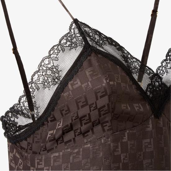 25FW 펜디 민소매 티셔츠 FS9753AUQGF1T6H Brown - FENDI