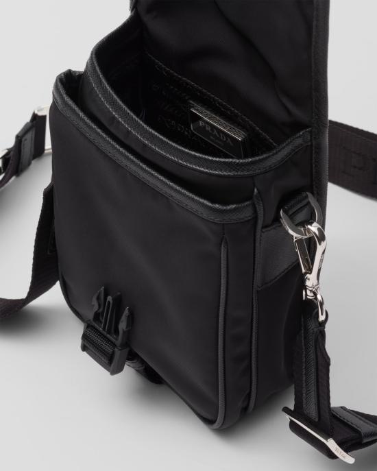 26SS 프라다 리나일론 크로스백 2VD0432DMHF0002 V XOP Black - PRADA