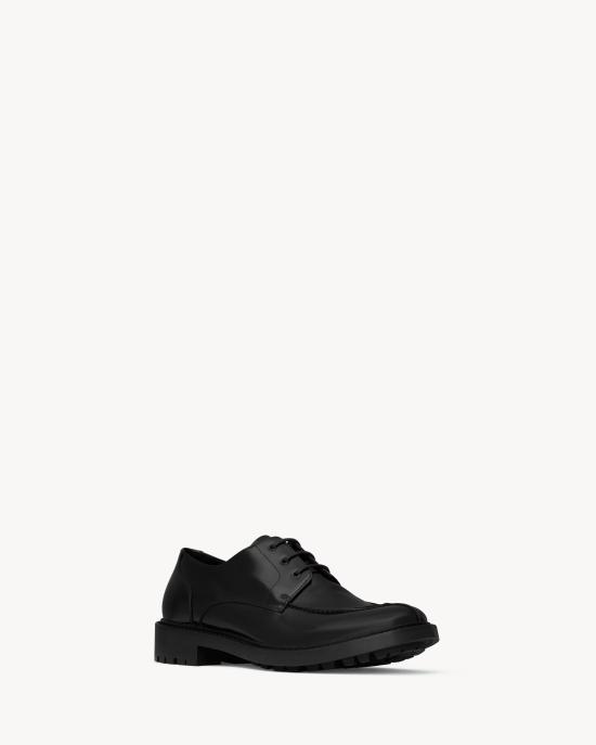 25FW 생로랑 뮬/슬리퍼 838195AAEHH1000 Black - SAINT LAURENT