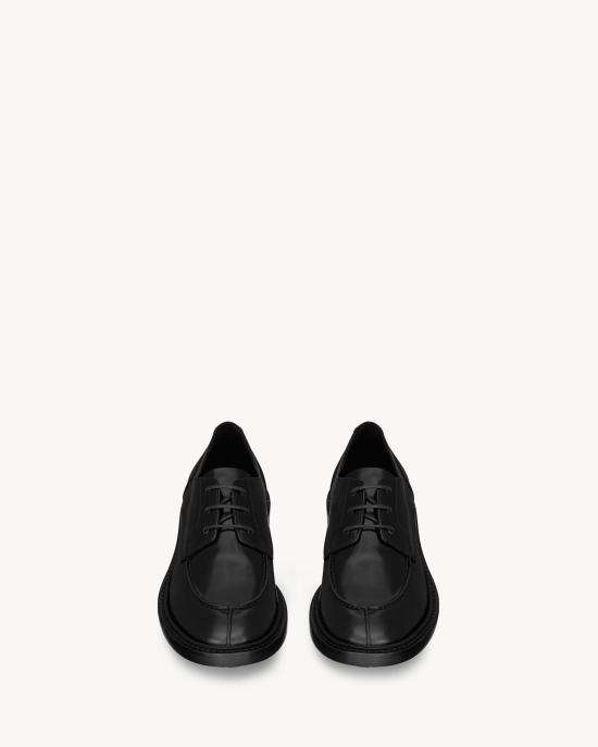 25FW 생로랑 뮬/슬리퍼 838195AAEHH1000 Black - SAINT LAURENT
