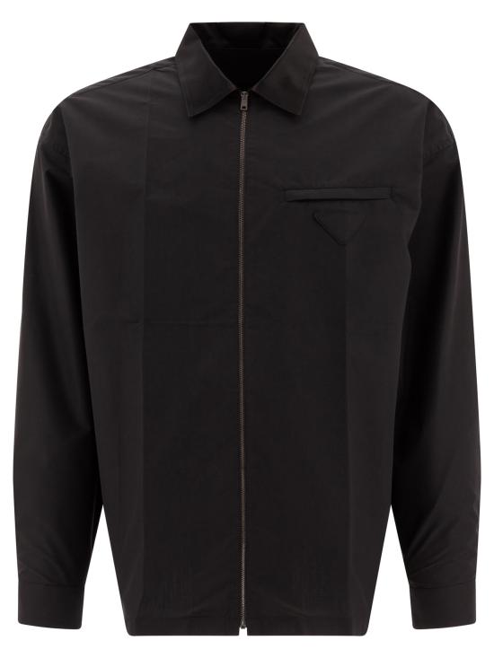 26SS 프라다 긴팔 셔츠 SC80216A6F0002 S OOO Black