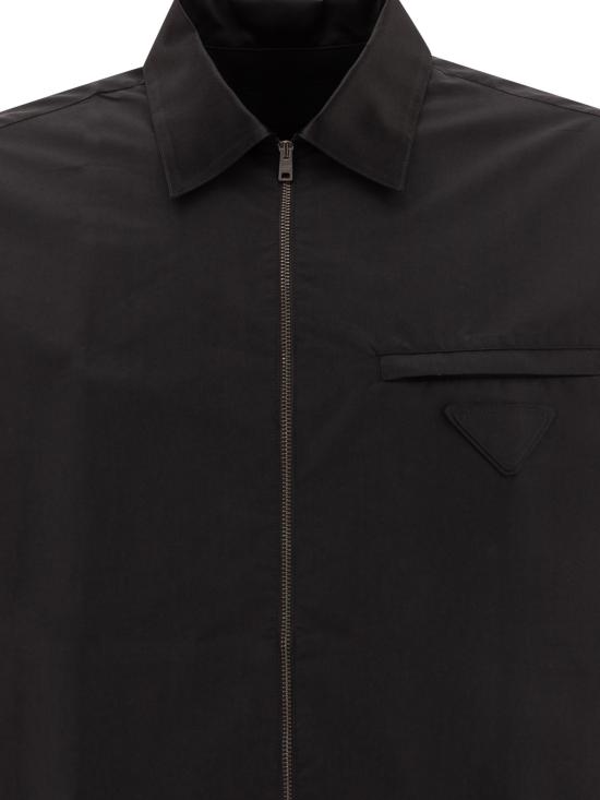 26FW 프라다 긴팔 셔츠 SC80216A6F0002 S OOO Black - PRADA