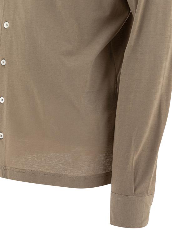 25SS 에르노 긴팔 셔츠 JPL00116U520052600 Brown - HERNO