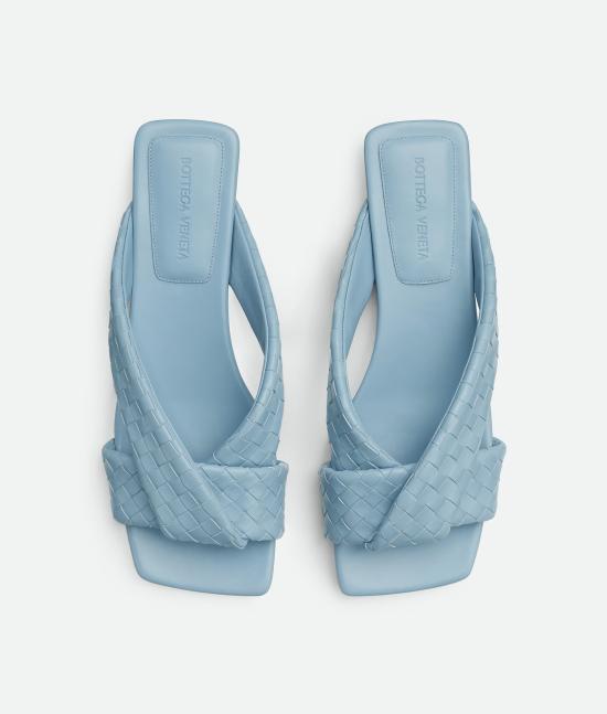 25FW 보테가베네타 뮬/슬리퍼 837897V2ED09113 Light blue - BOTTEGA VENETA