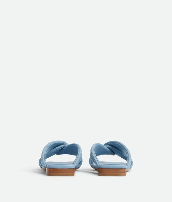 25FW 보테가베네타 뮬/슬리퍼 837897V2ED09113 Light blue - BOTTEGA VENETA