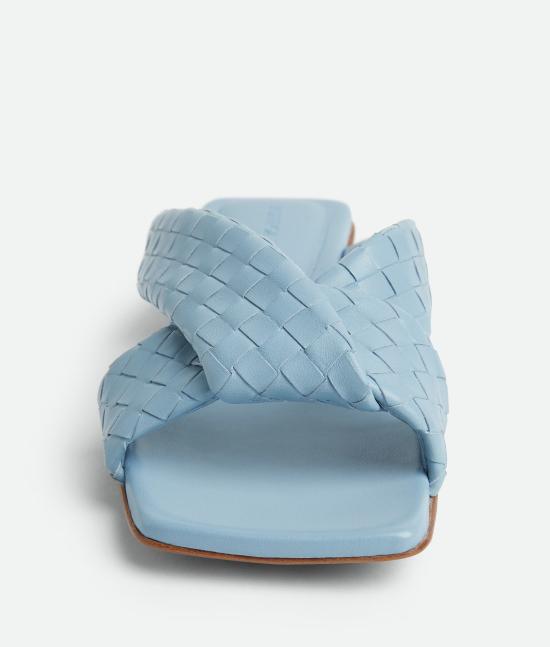 25FW 보테가베네타 뮬/슬리퍼 837897V2ED09113 Light blue - BOTTEGA VENETA