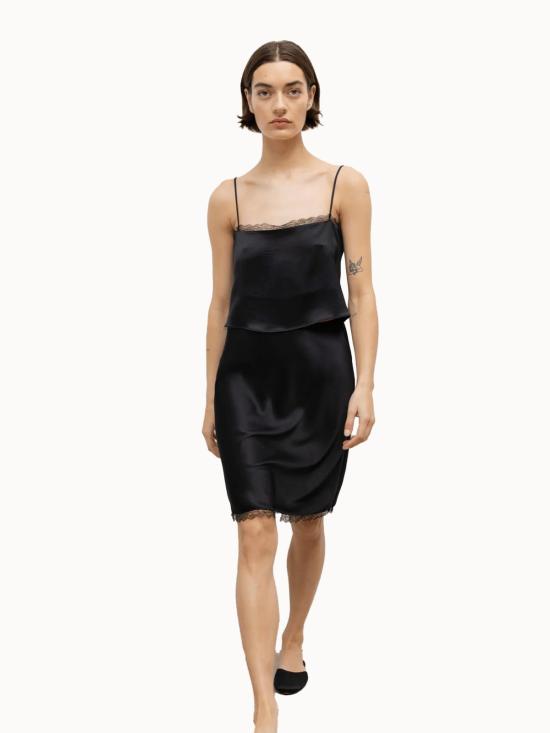  리셋 캐미솔 레셋 바브 레이스  블랙 - LESET