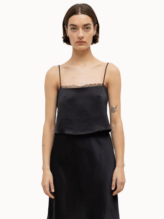  리셋 캐미솔 레셋 바브 레이스  블랙 - LESET