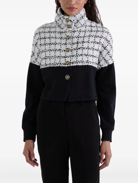 25FW 칼라거펠트 자켓 A3W20005 999 black BIANCO NERO - KARL LAGERFELD
