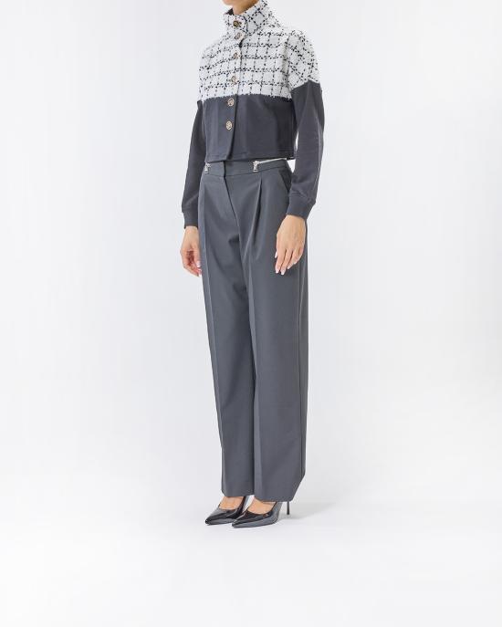 25FW 칼라거펠트 자켓 A3W20005 999 black BIANCO NERO - KARL LAGERFELD