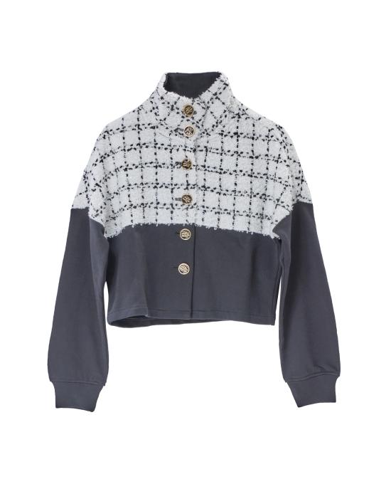 25FW 칼라거펠트 자켓 A3W20005 999 black BIANCO NERO